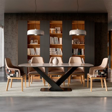 LIBRERIA PRAGA CON 3 PUERTAS DE MADERA Y ESTANTES
