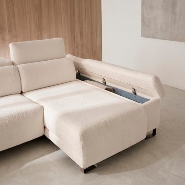 Sofa chaisselongue con asientos deslizantes Tokio