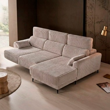 Sofa chaisselongue con asientos deslizantes Turin