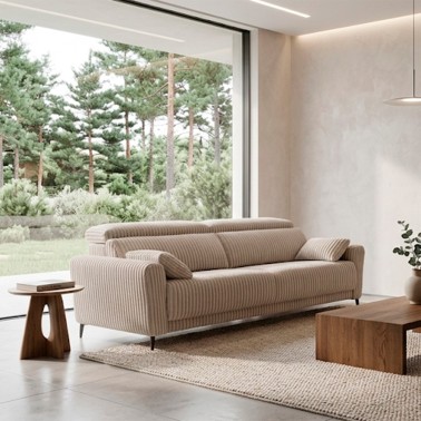 Sofa chaisselongue con asientos deslizantes Turin