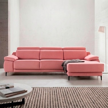 Sofa chaisselongue con asientos deslizantes Munich