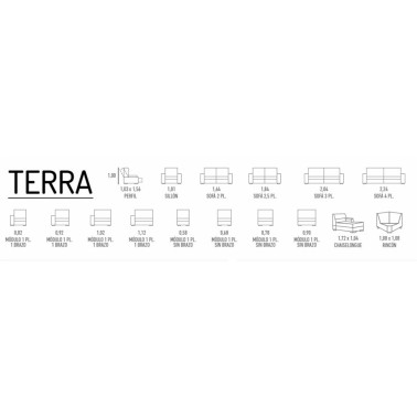 Sofa relax con chaisselongue  Terra