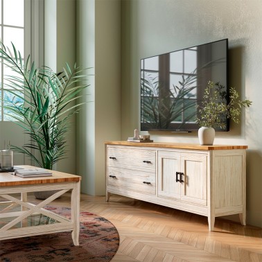MUEBLE DE TV 2 PUERTAS Y 2 CAJONES GENOVA