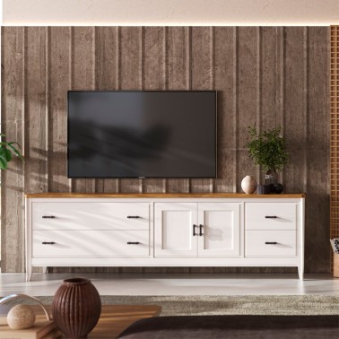 MUEBLE DE TV 2 PUERTAS Y 4 CAJONES GENOVA
