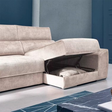 SOFA DESLIZANTE CON CHAISELONGUE CON ARCON ANKOR