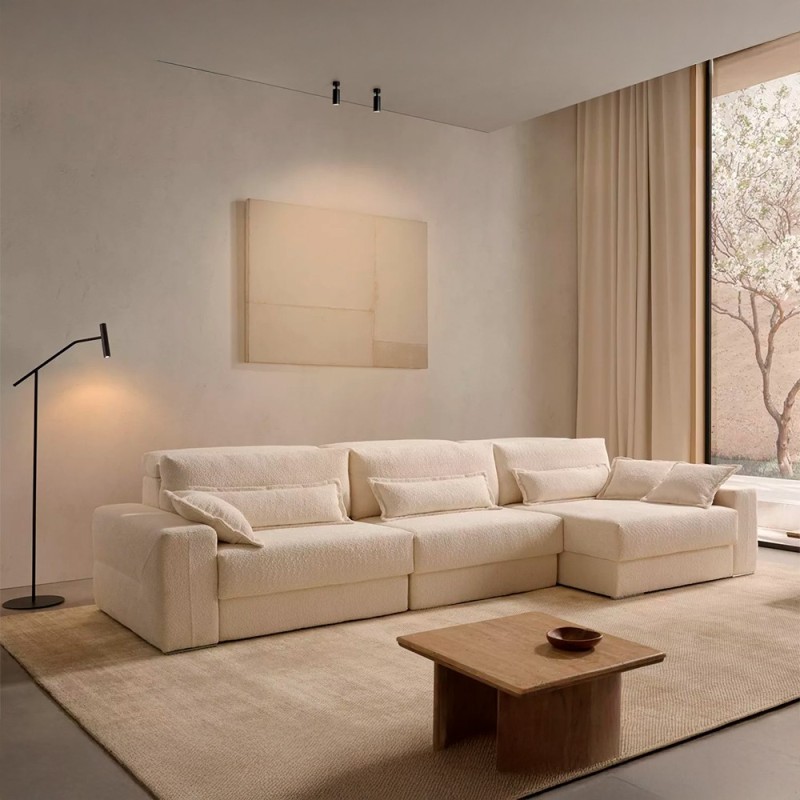 SOFA DESLIZANTE CON CHAISELONGUE ARES