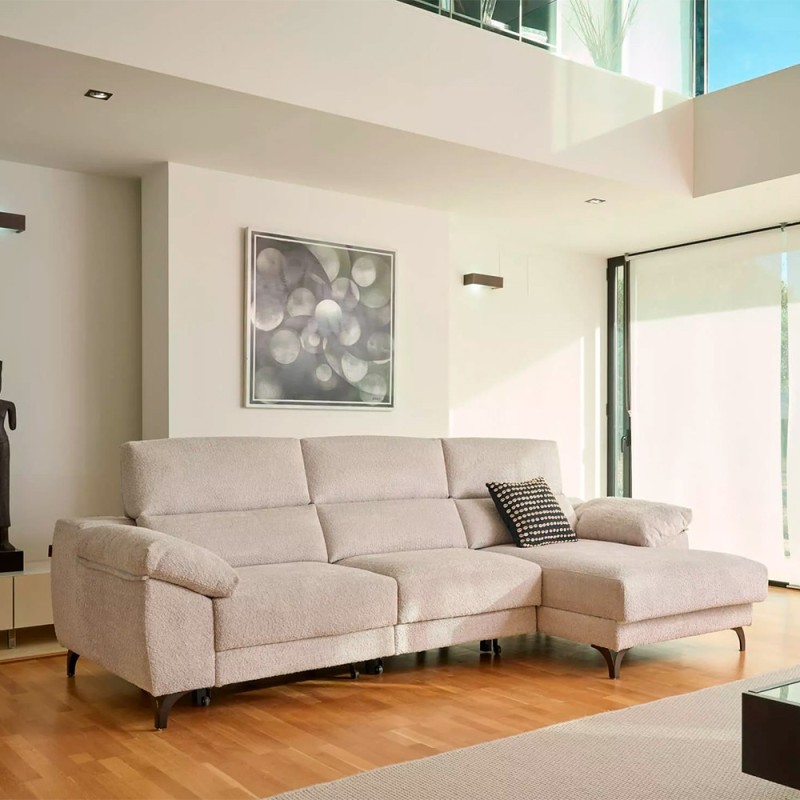 SOFA DESLIZANTE CON CHAISELONGUE CON ARCON AVALON