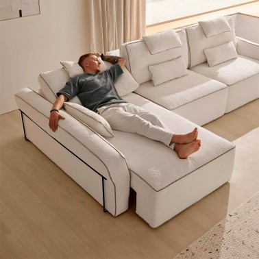 SOFA DESLIZANTE PLUS MANUAL CON CHAISELONGUE GRAVITY ELECTRICA RANDI