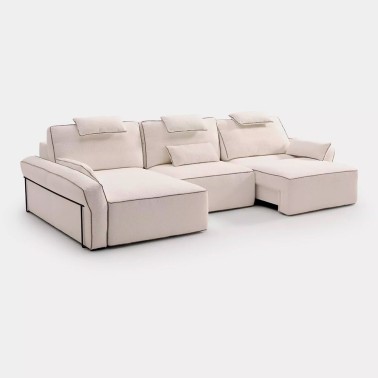 SOFA DESLIZANTE PLUS MANUAL CON CHAISELONGUE GRAVITY ELECTRICA RANDI