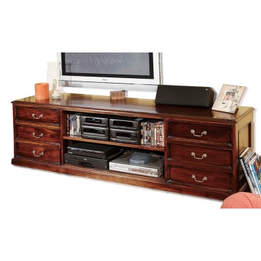 Mueble de Tv clasico con 6 cajones