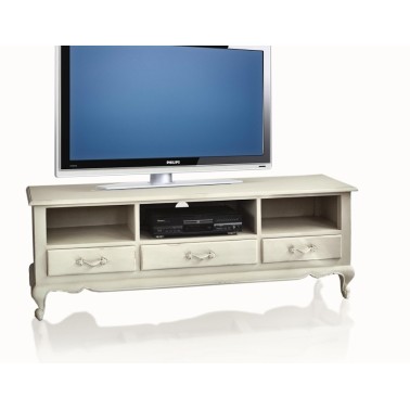Mueble de TV clasico blanco ALEXANDRINE
