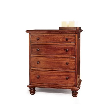 Comoda clasica de madera con 4 cajones