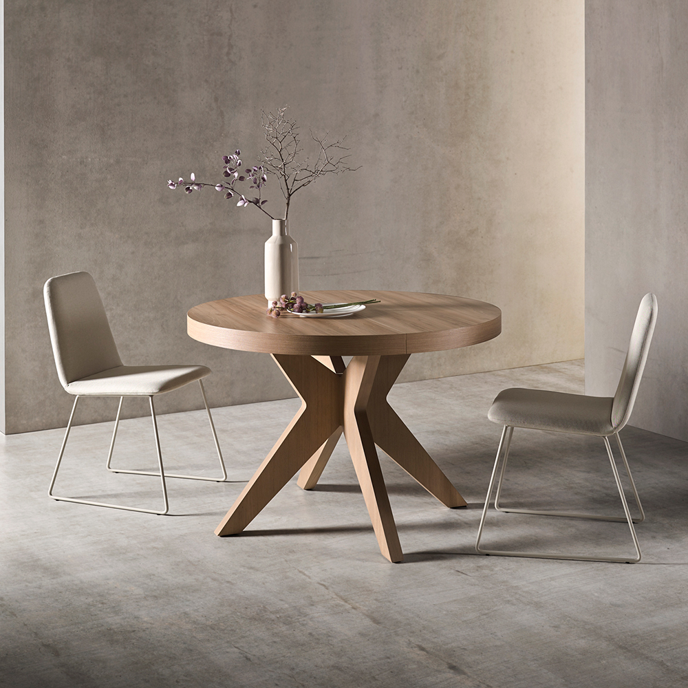 Mesa de comedor redonda extensible Monaco