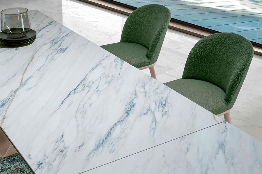 Silla de comedor tapizado borreguito