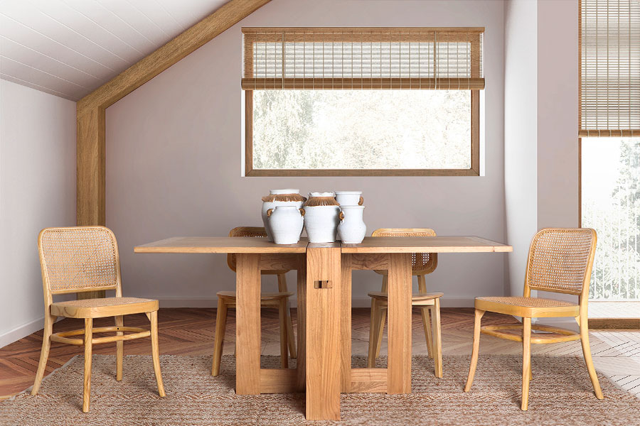 mesa plegable de madera