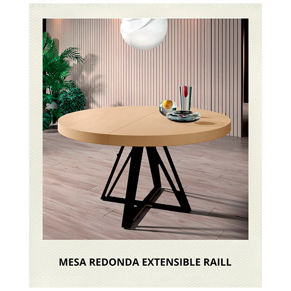 Mesa redonda extensible Raill