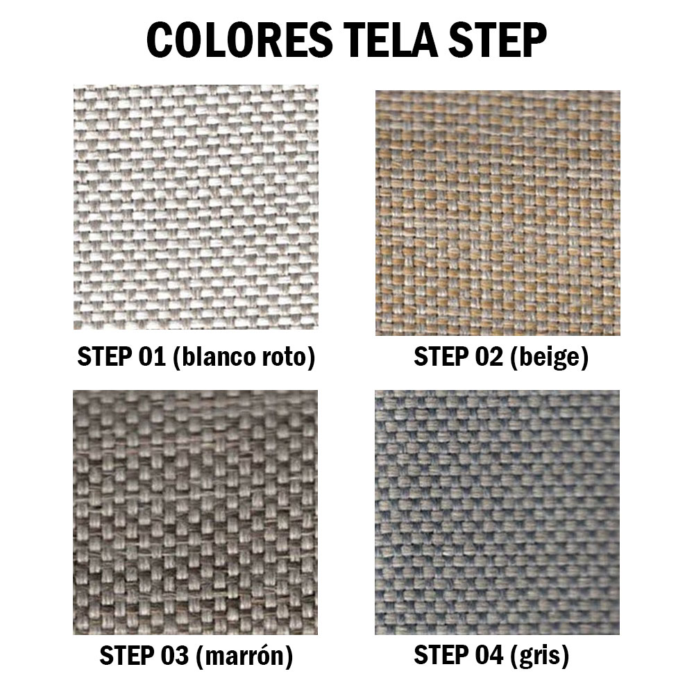 Colores tapizado tela Step
