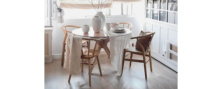 ¿Por qué los decoradores eligen mesas redondas para amueblar comedores pequeños?