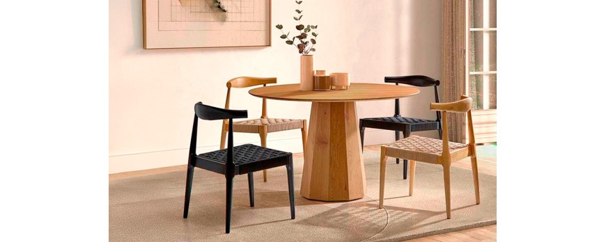 En qué estilo de comedor podemos poner una mesa redonda de madera