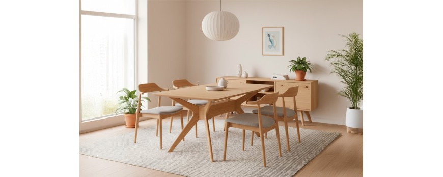 Muebles imprescindibles para crear un comedor slow