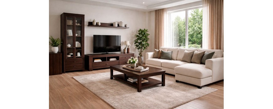 Qué colores combinan con muebles de salón wengue