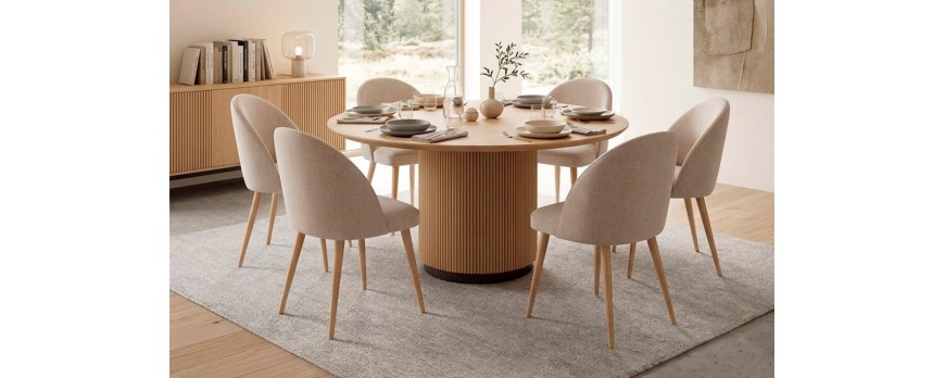 Cómo combinar una mesa redonda de madera y crear un comedor acogedor, elegante y funcional