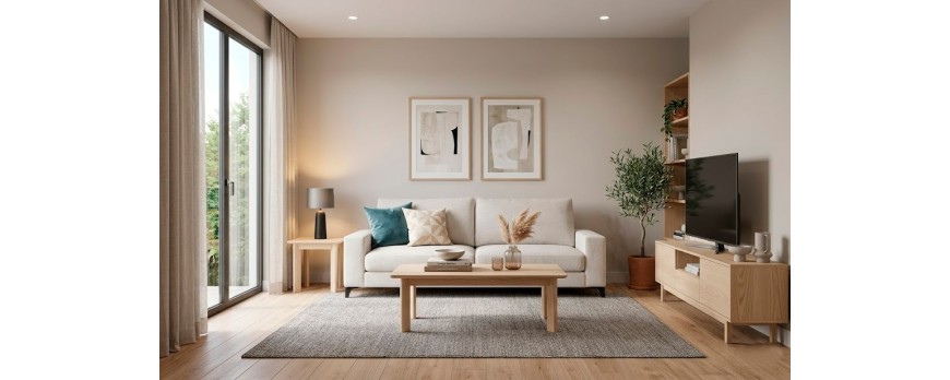 Cómo combinar sofá y muebles de salón para lograr un espacio equilibrado y acogedor