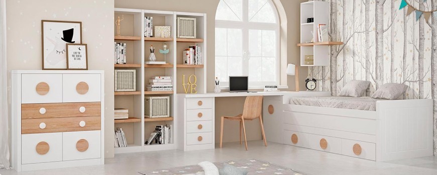 Muebles dormitorio infantil y juvenil, bonitos y funcionales